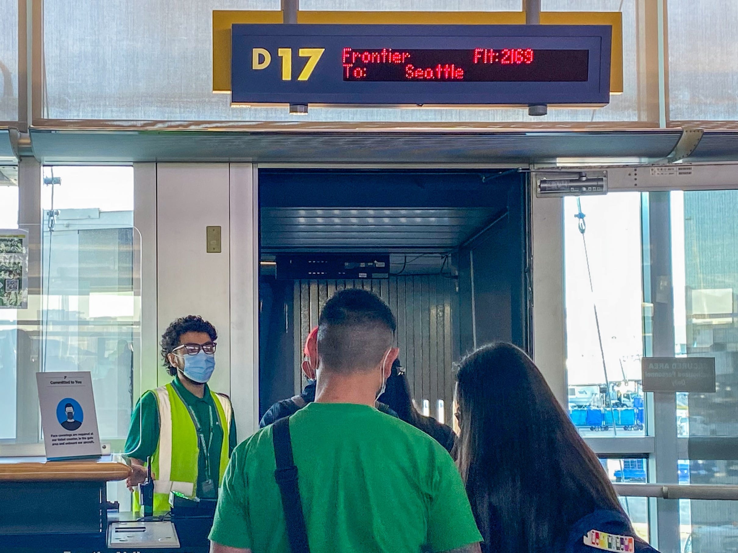 Flying Frontier Airlines during pandemic