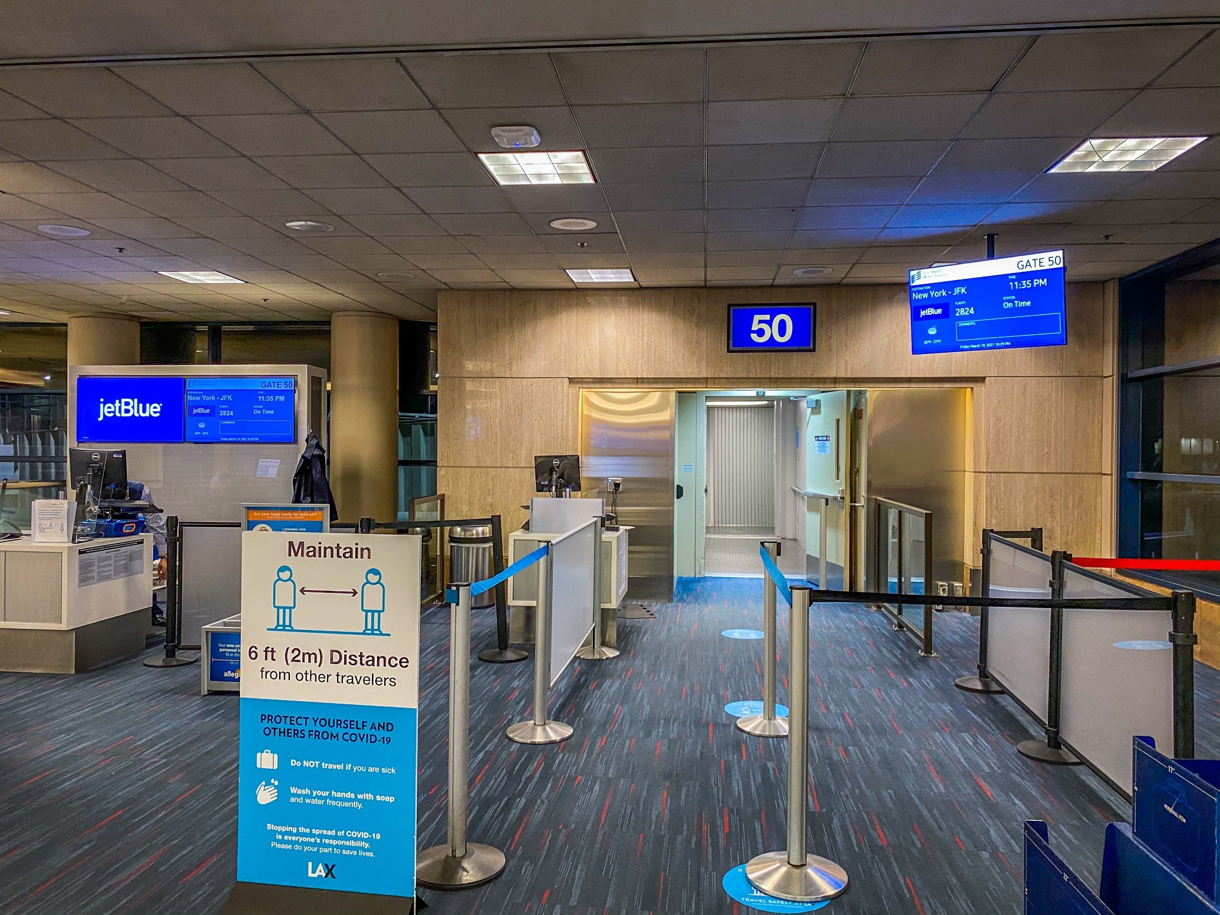 Flying on JetBlue Airways during pandemic