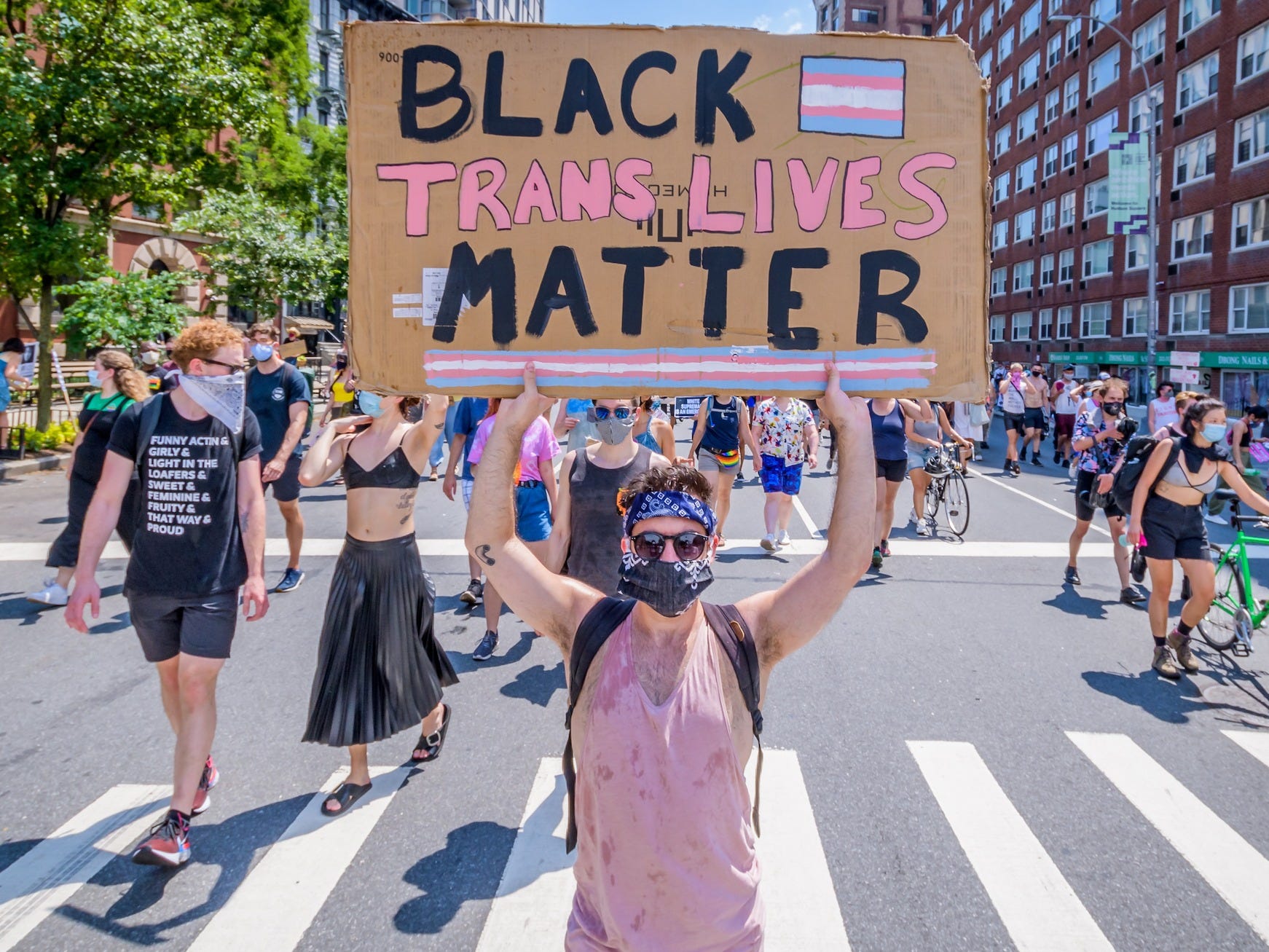 Black trans lives matter, Black lives matter protest