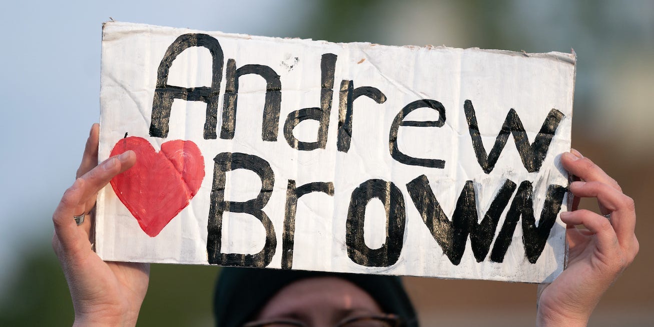 andrew brown jr protest