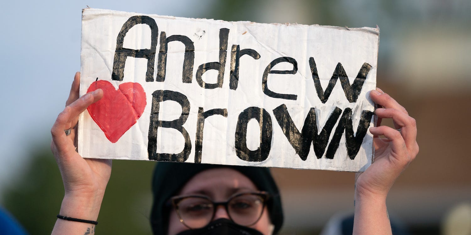 andrew brown jr protest