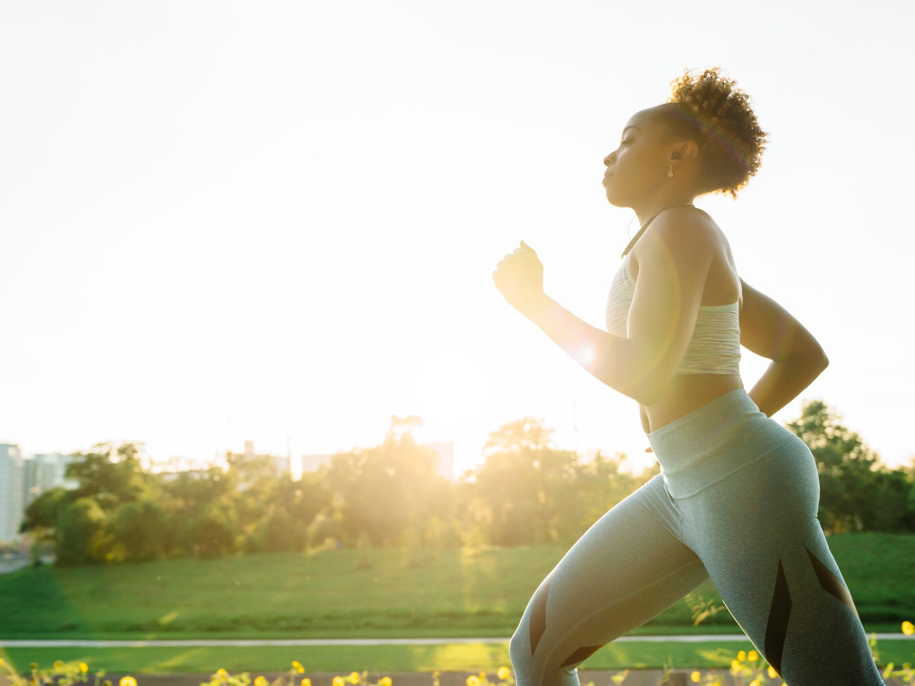 running outside exercise sunlight