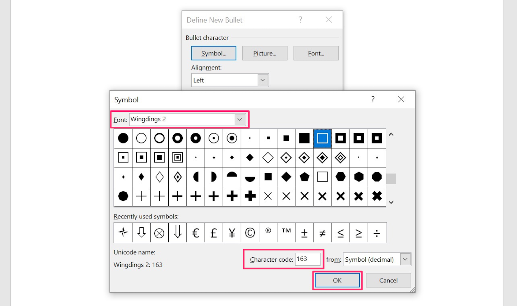 How_to_insert_a_checkbox_in_Word 2