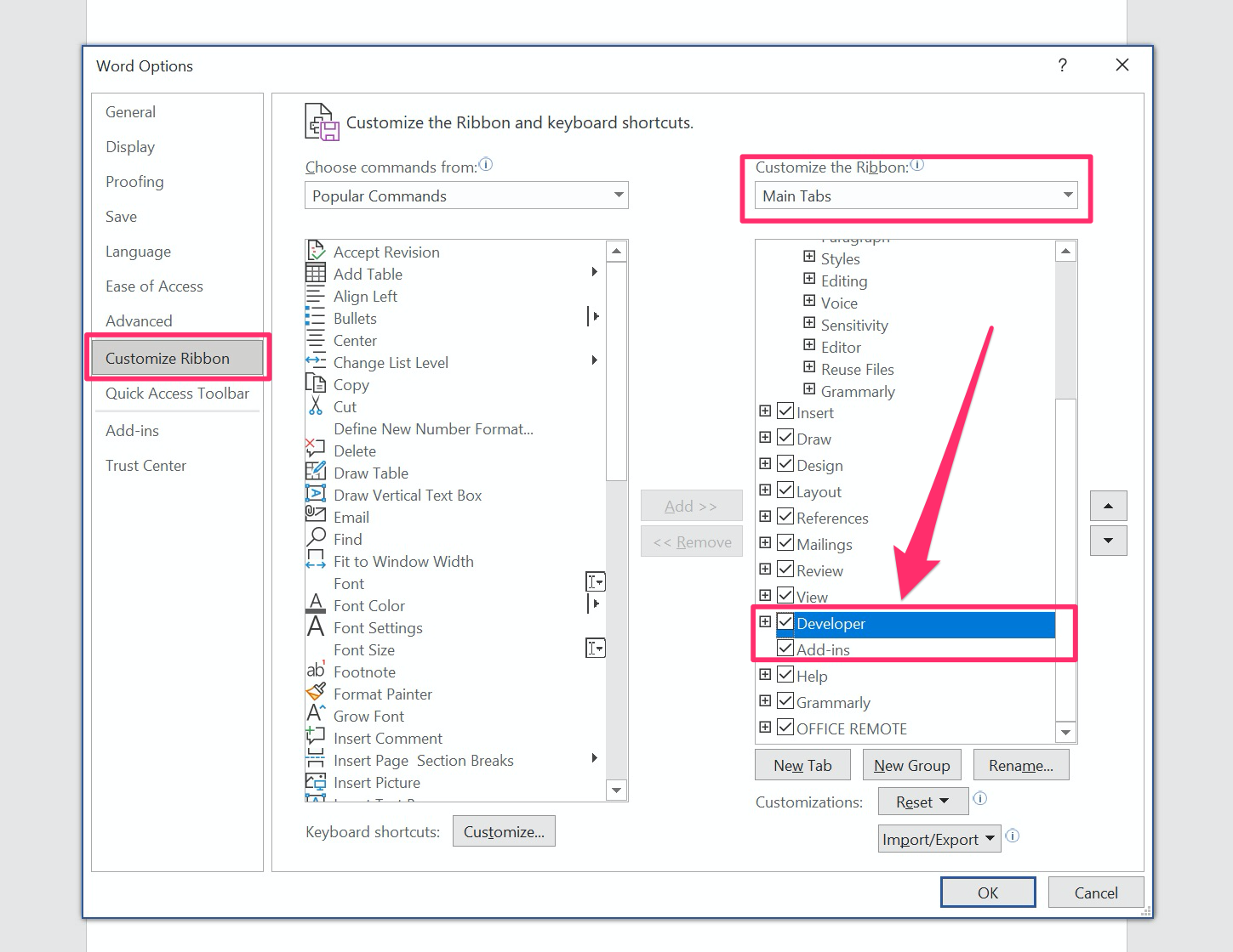 How_to_insert_a_checkbox_in_Word 5