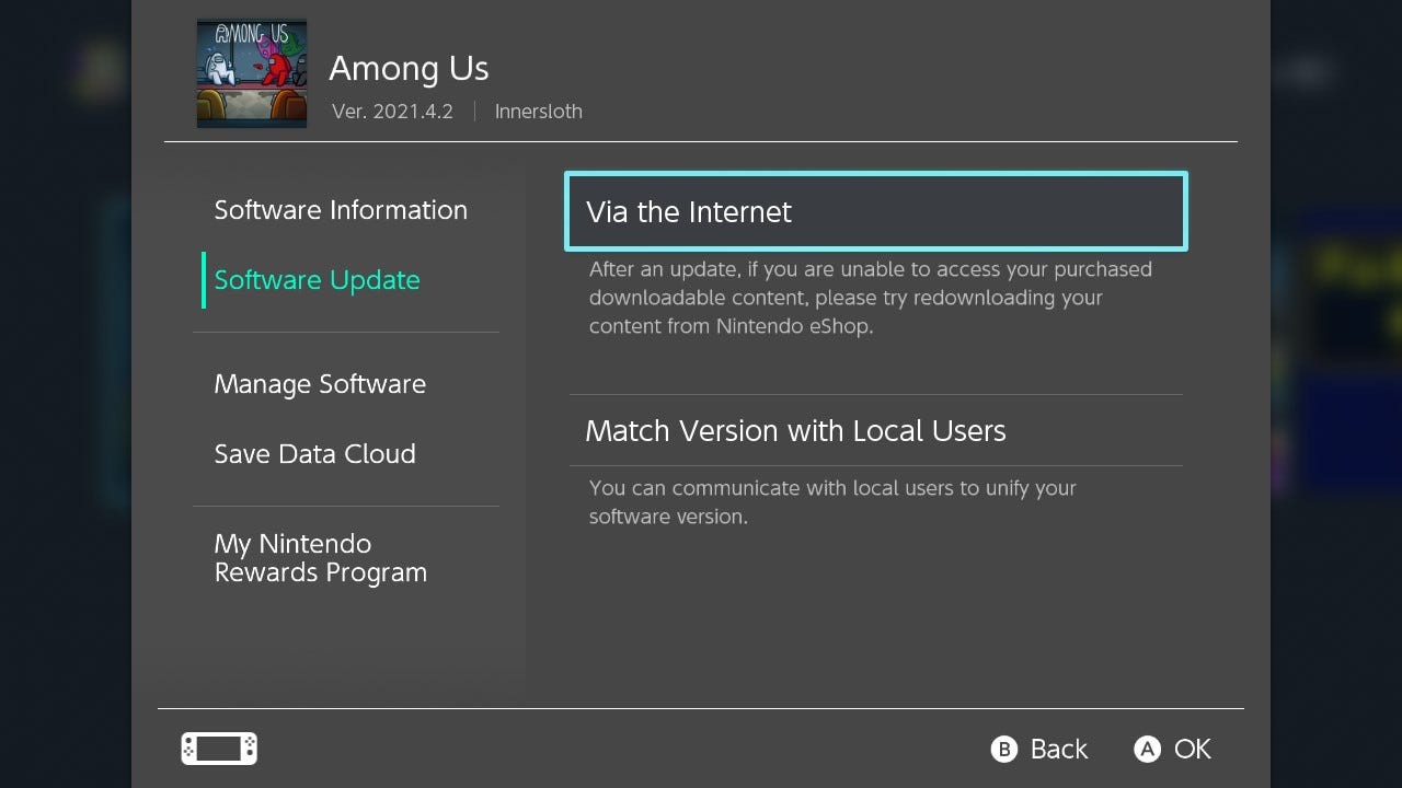 how to update among us 1