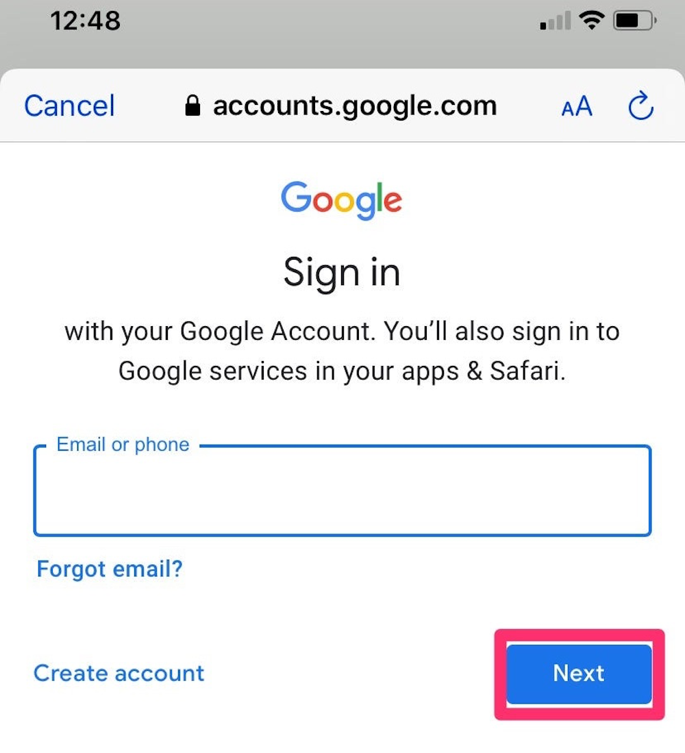 new gmail login