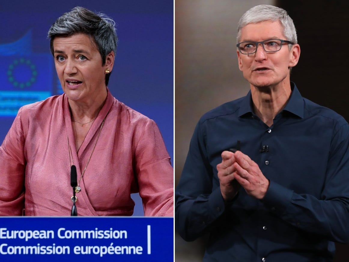 Margrethe Vestager Tim Cook