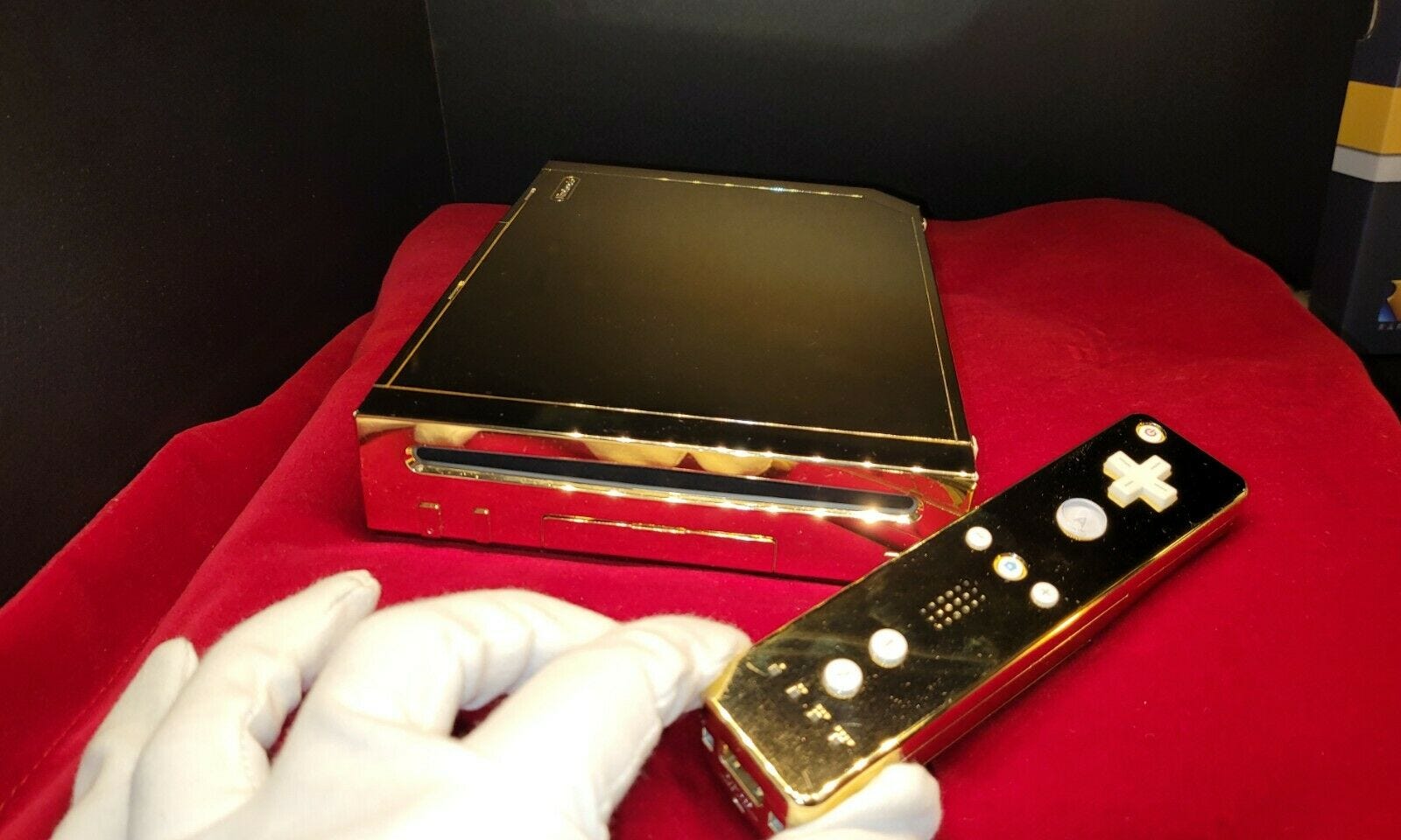 The 24-Karat gold Nintendo Wii made for Queen Elizabeth II