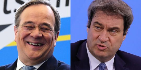 Links Armin Laschet, rechts Markus Söder.