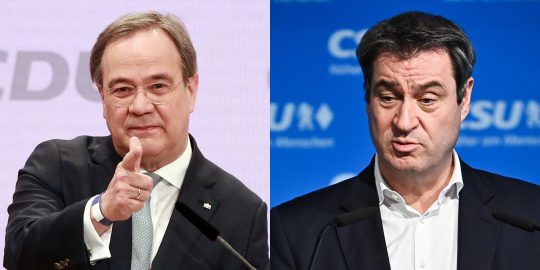 Links Armin Laschet, rechts Markus Söder.