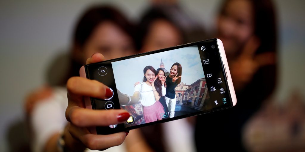 De smartphone V20 van LG.