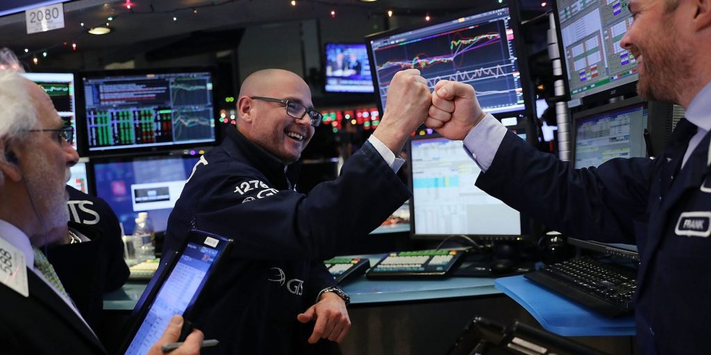 Handelaren op Wall Street