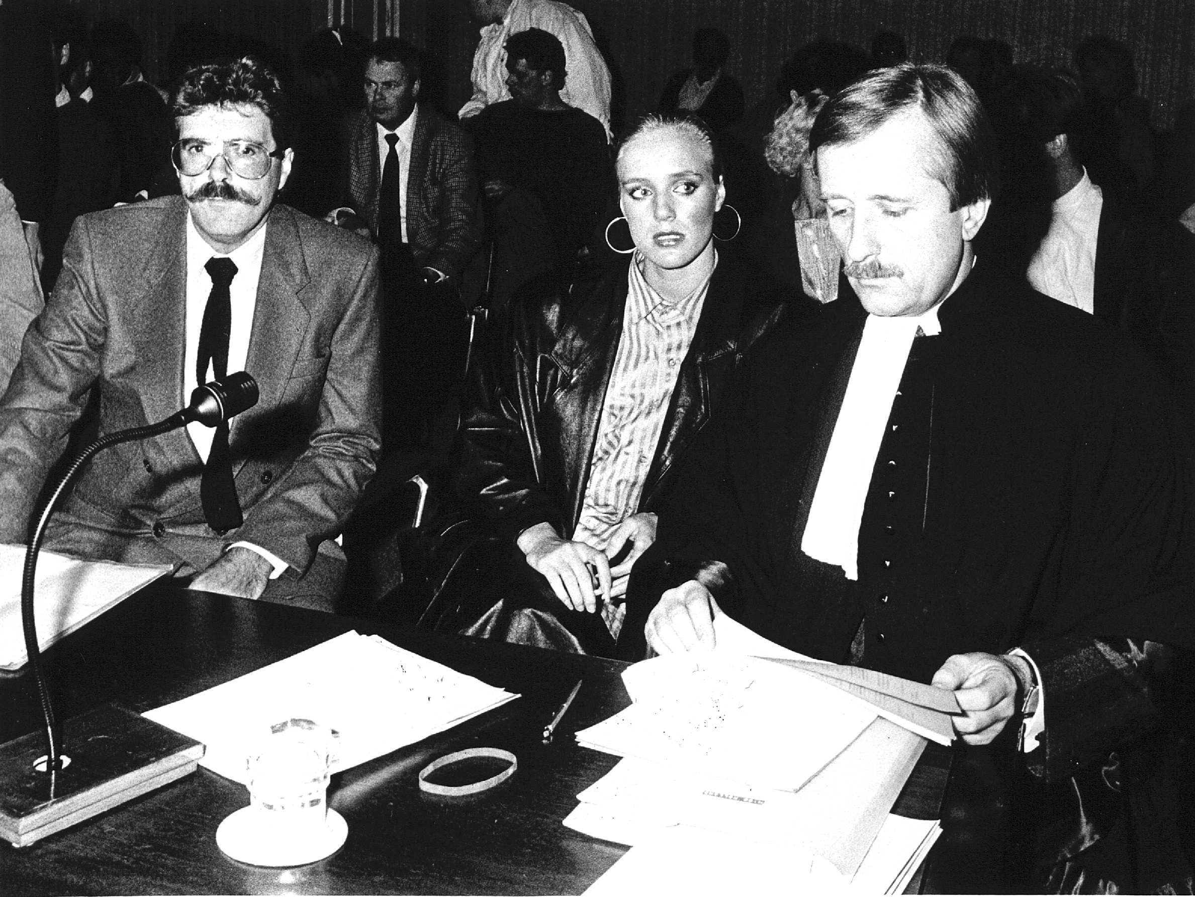 Theo Hiddema (rechts) in 1985 op 41-jarige leeftijd. Foto: ANP/Cor Out