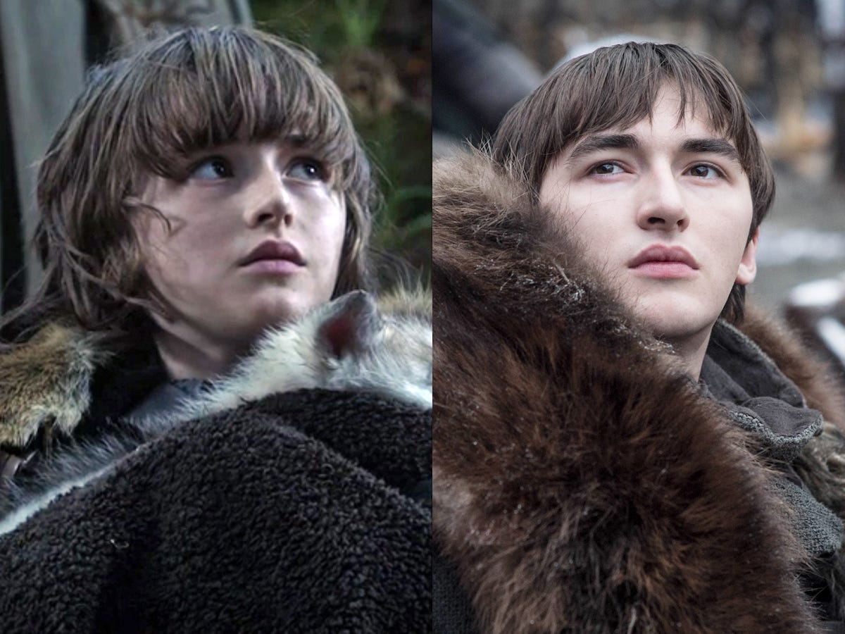 Bran Stark Isaac Hempstead Wright Game of Thrones season one season eight HBO Helen Sloan 3x4