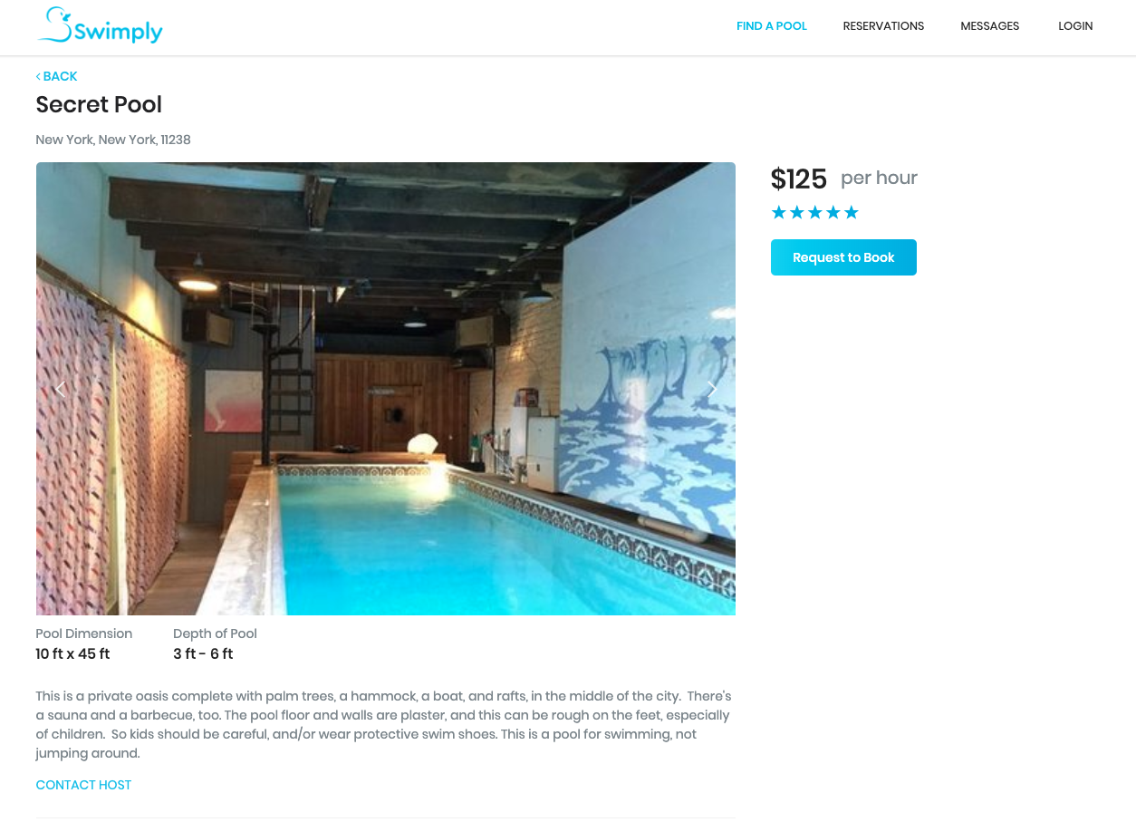 pool details