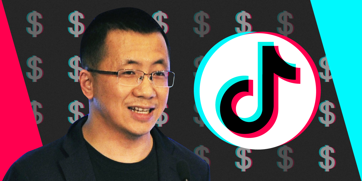 zhang yiming net worth bytedance tiktok 2x1