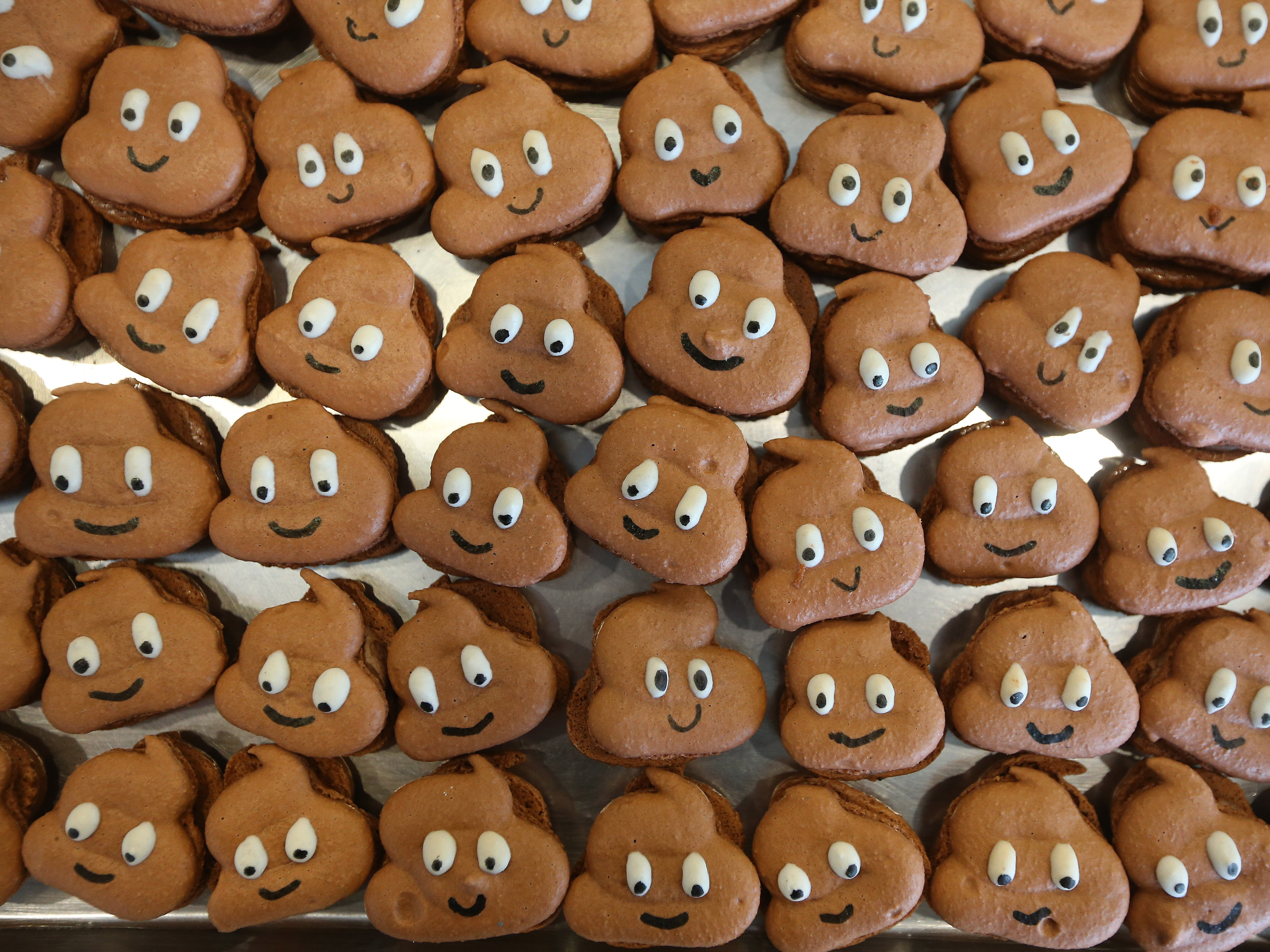 Poop Emoji Cookies