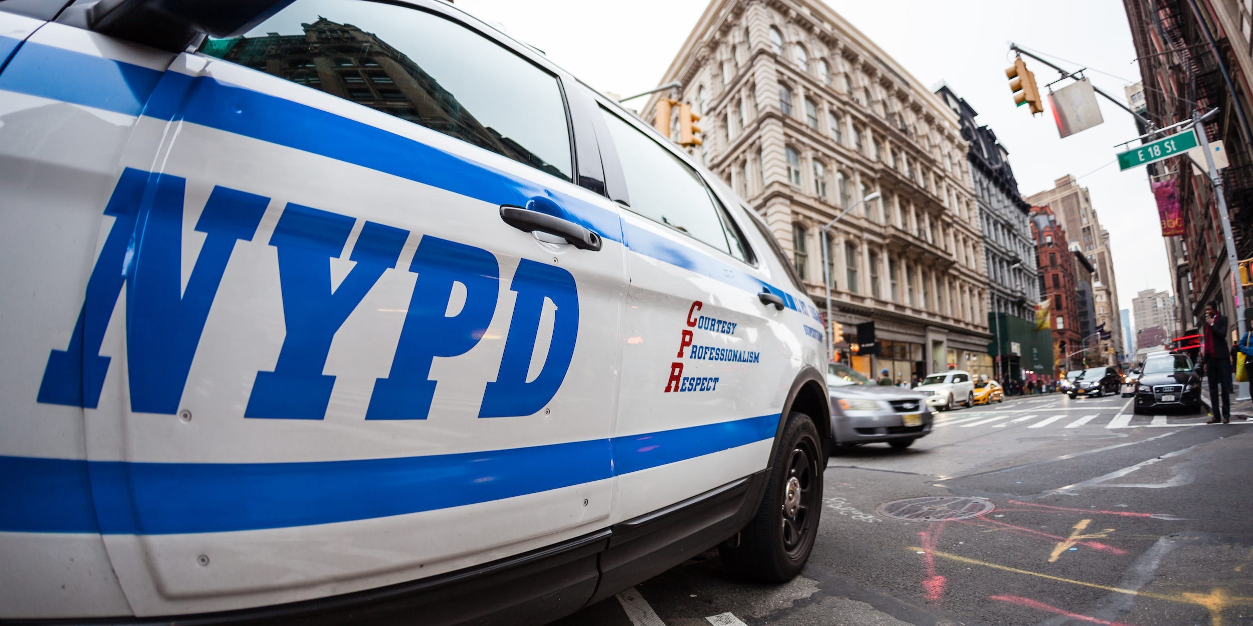 An NYPD vehicle in New York.