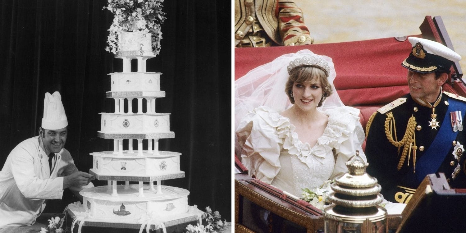 charles diana wedding cake