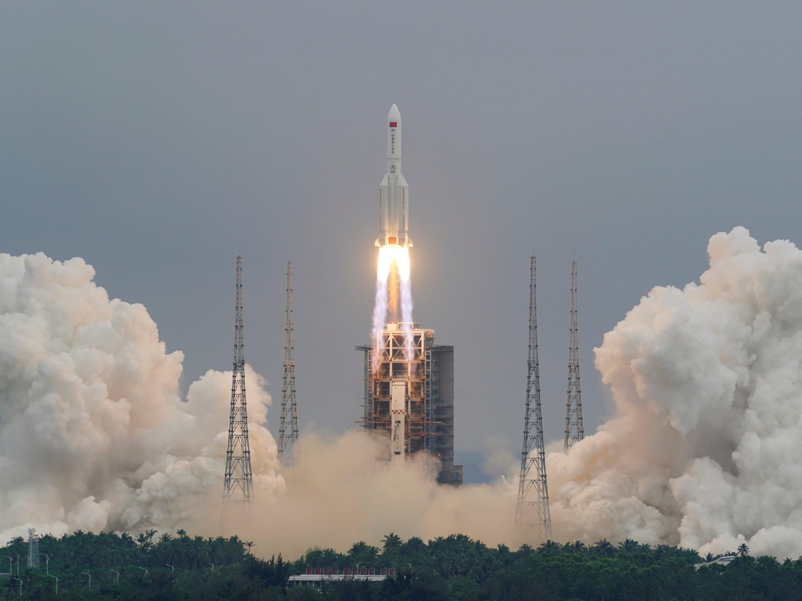 tianhe module launch china space station Long March 5B Y2 rocket