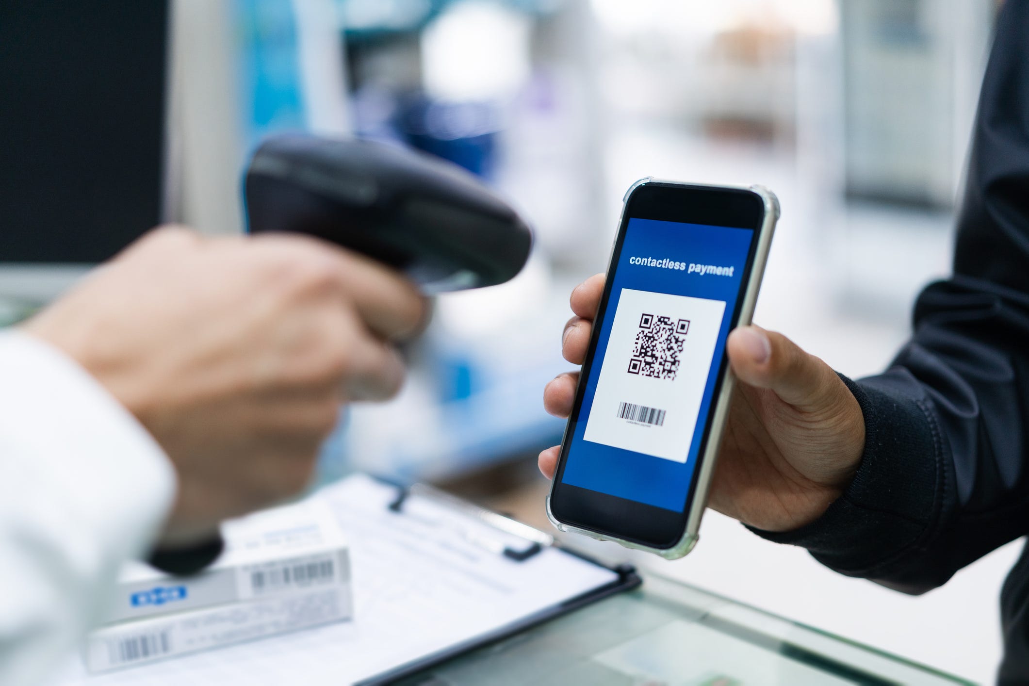 Contactless payment with QR Code