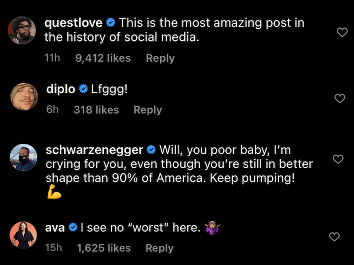 will smith comments