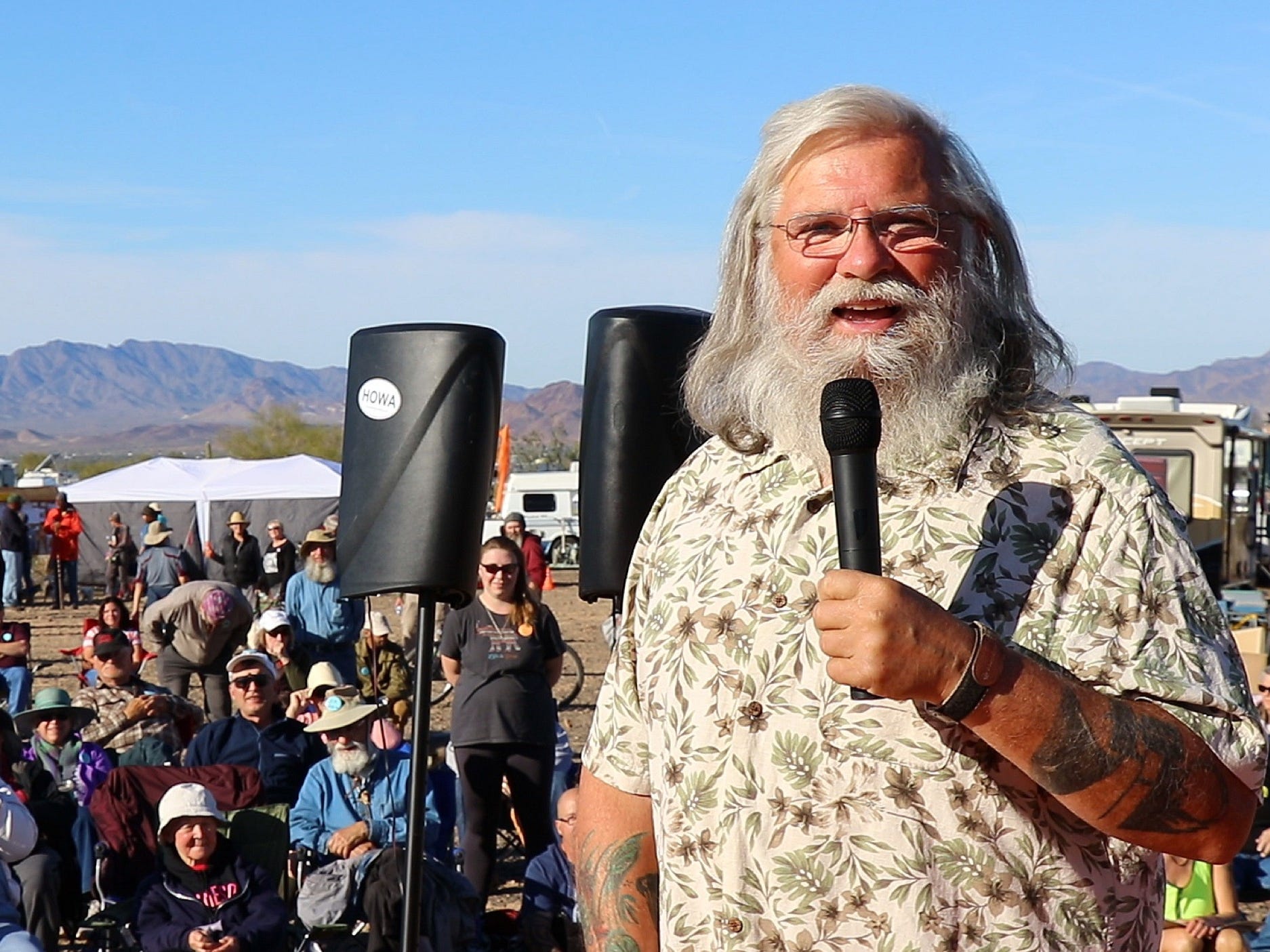 Bob Wells at the Rubber Tramp Rendezvous