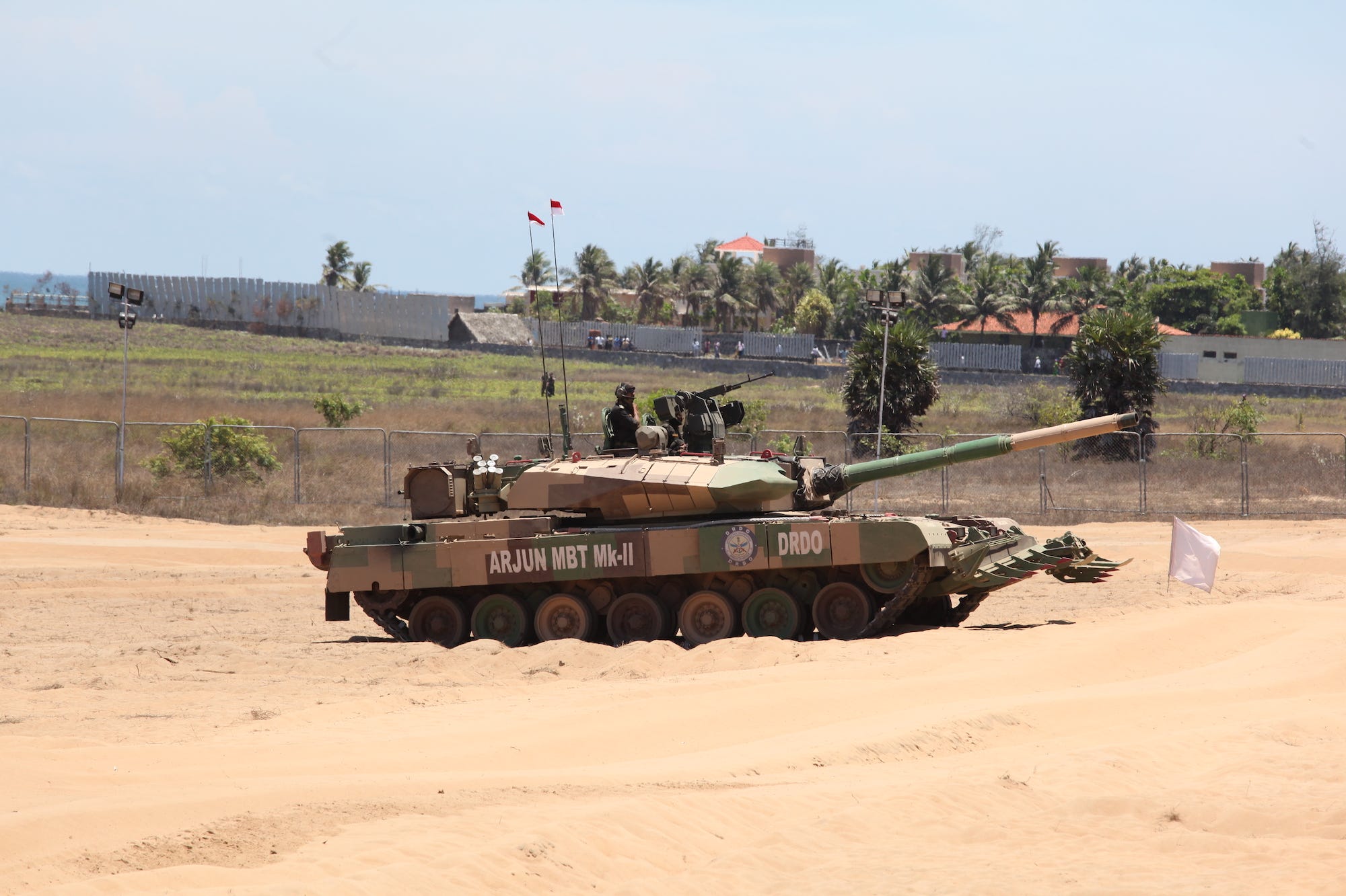 India army Arjun tank beach Chennai