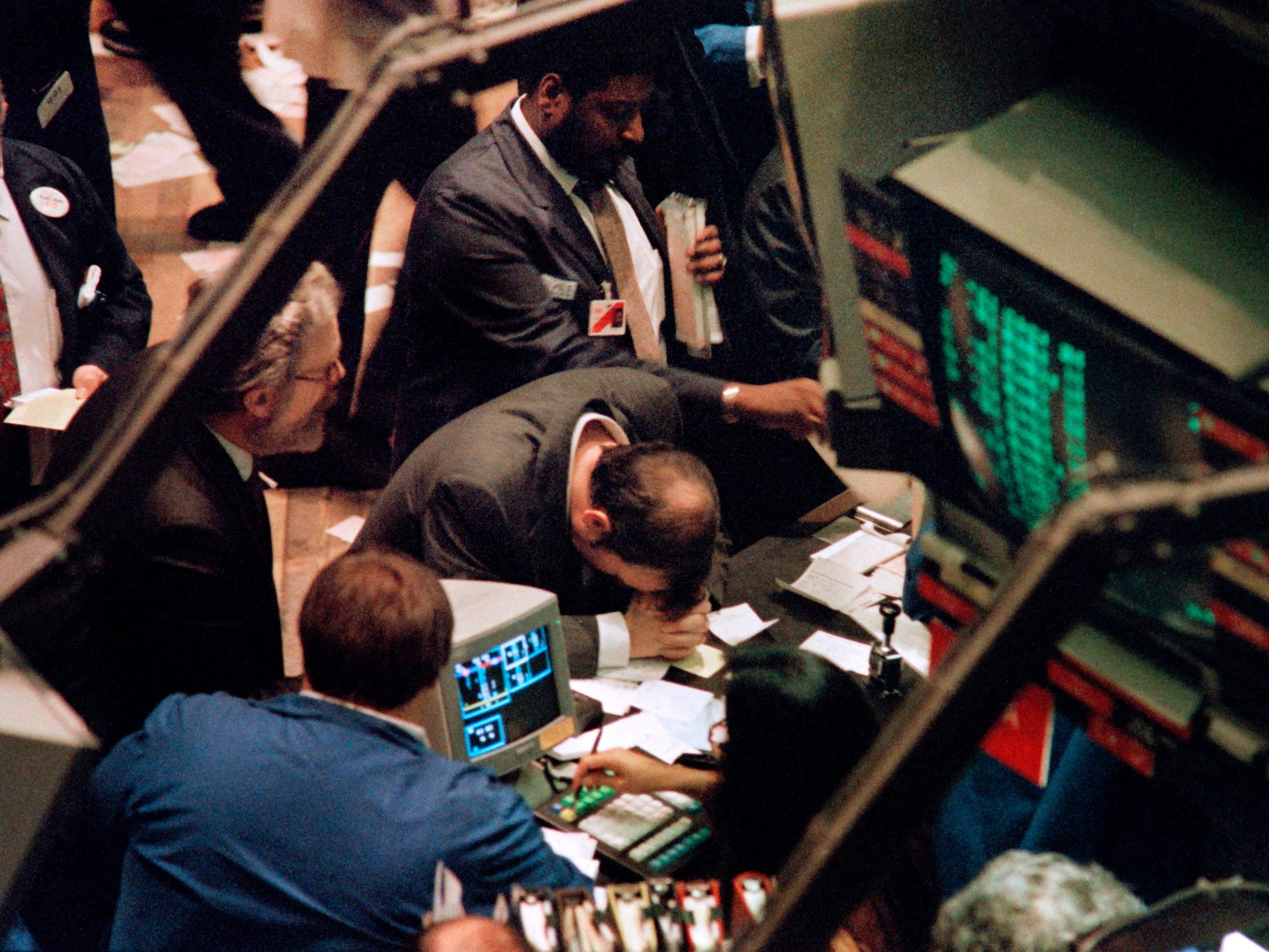 trader praying