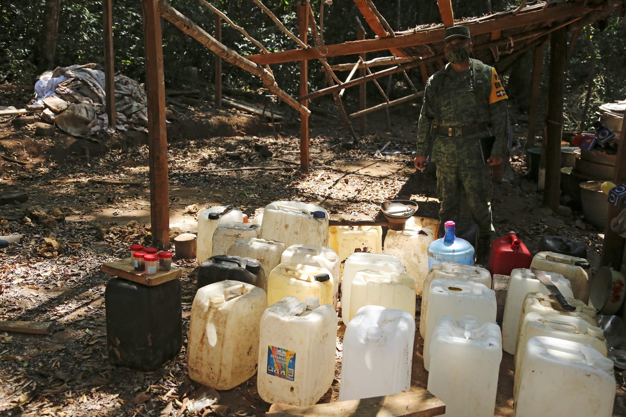 Mexico coca cocaine lab