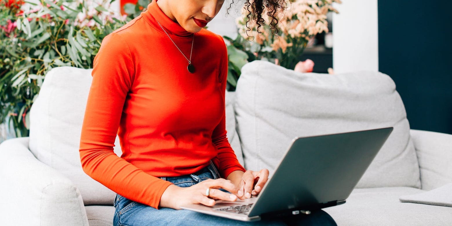 woman on laptop