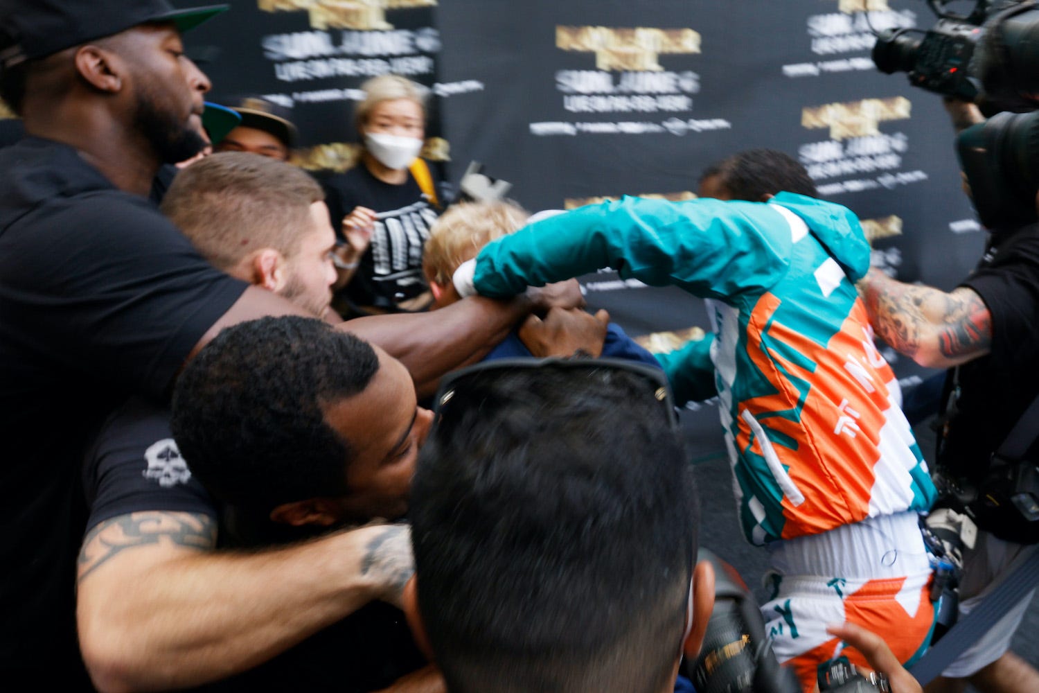 Jake Paul and Floyd Mayweather