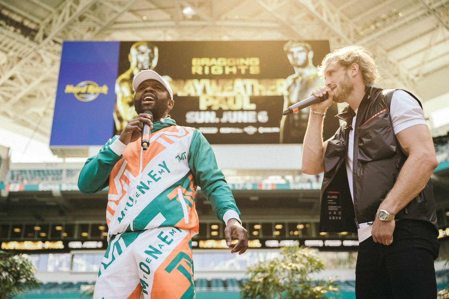 Floyd Mayweather and Logan Paul