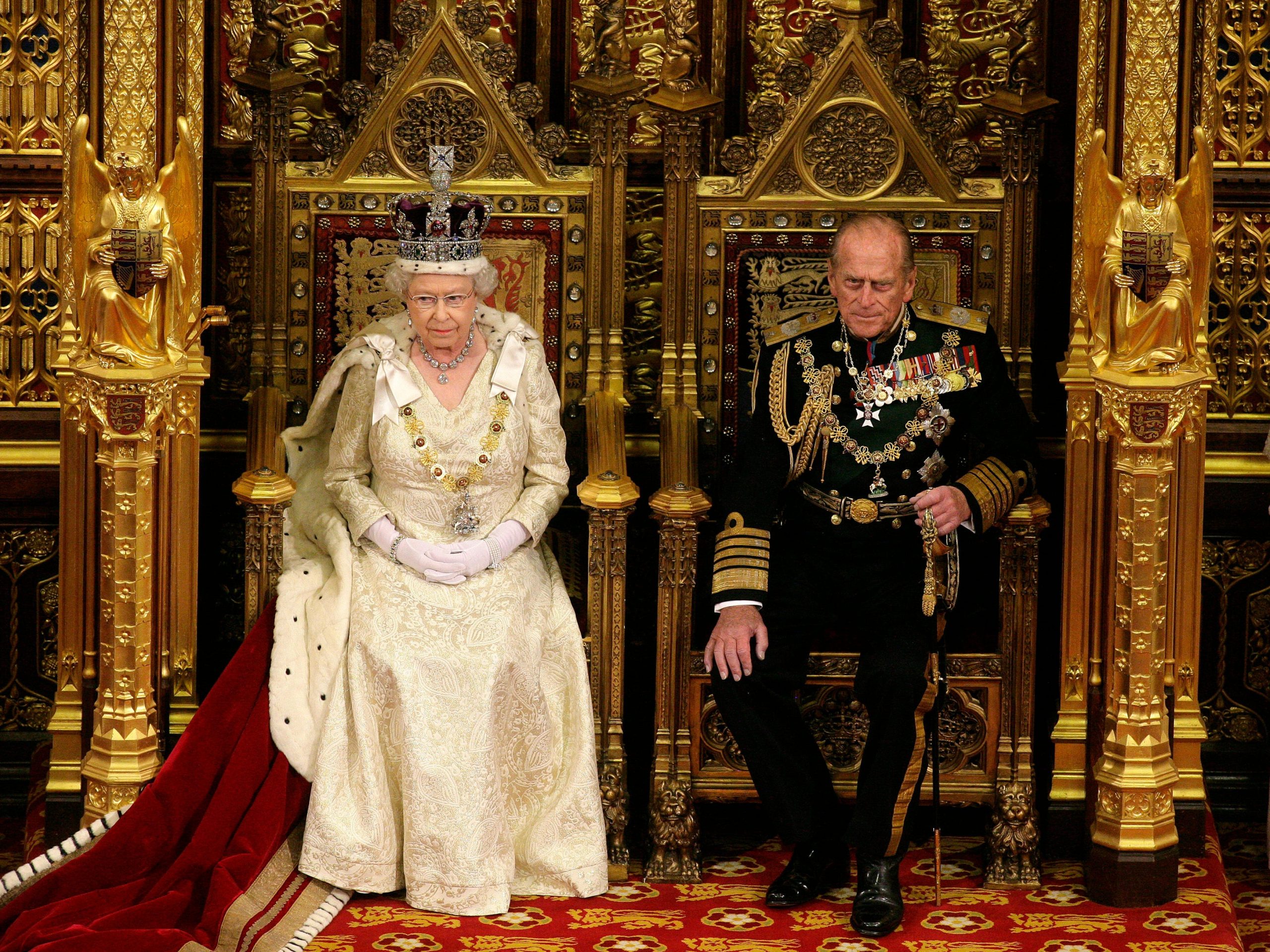 queen prince philip thrones