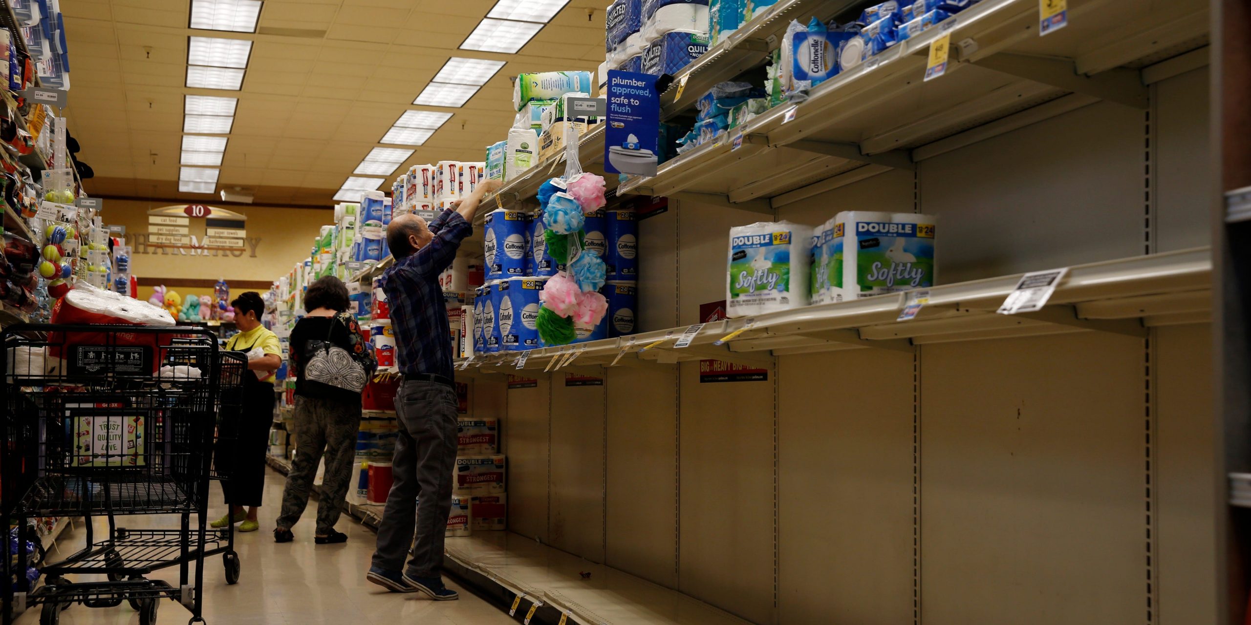 toilet paper disinfecting wipes sold out grocery stores