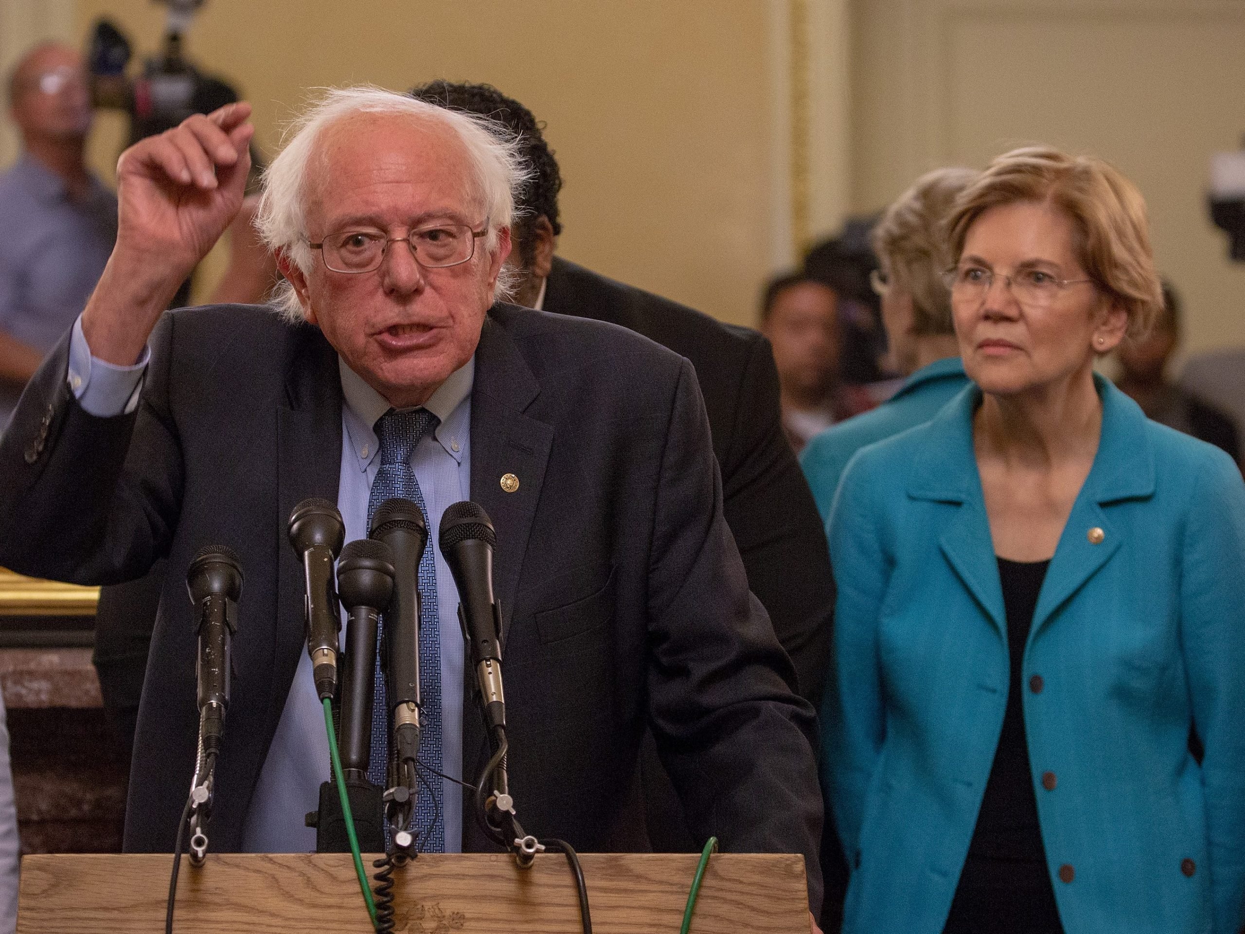 Bernie Sanders and Elizabeth Warren