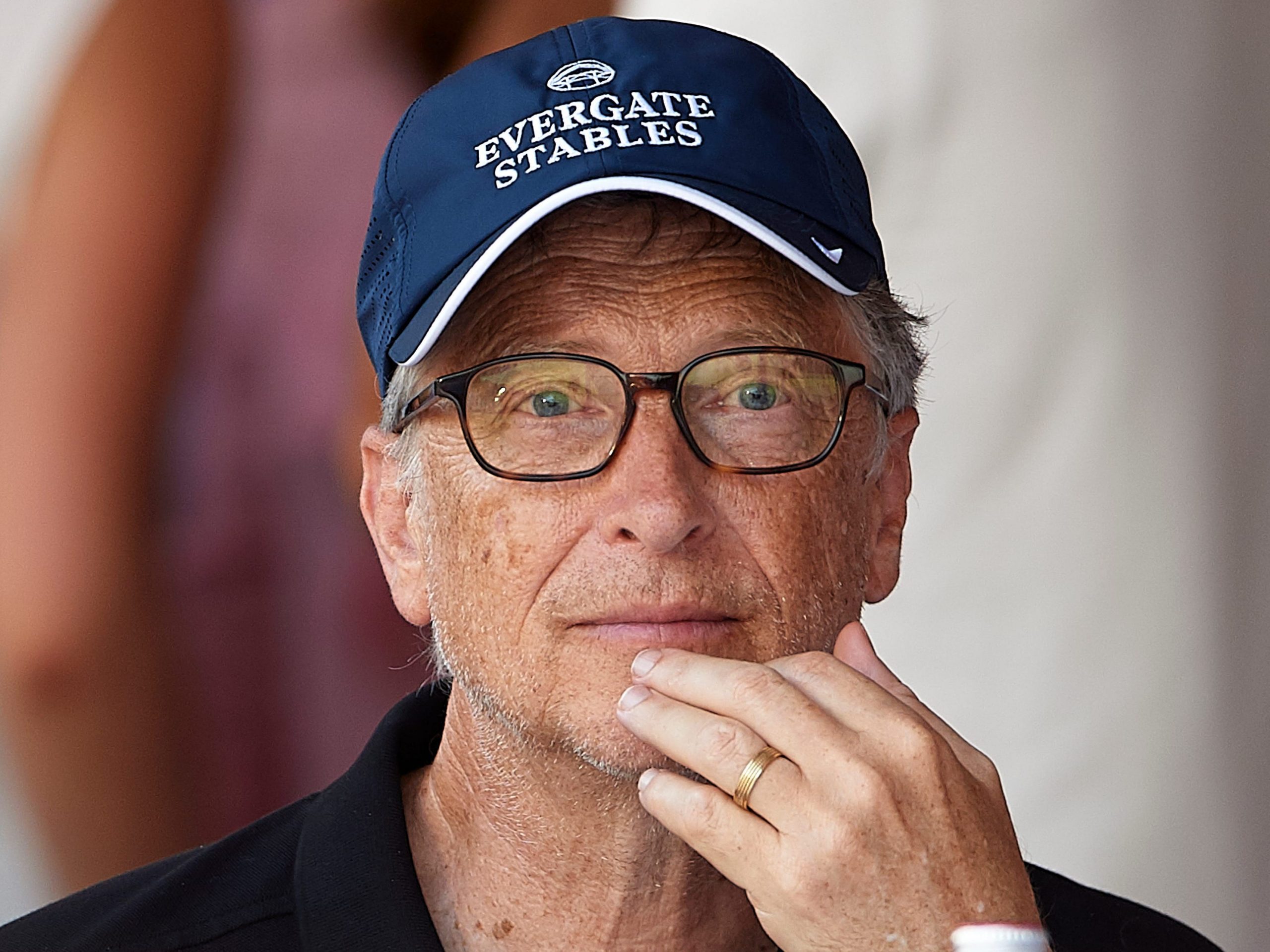 Bill Gates attends Global Champions Tour of Monaco at Port de Hercule on June 30, 2018 in Monte-Carlo, Monaco.