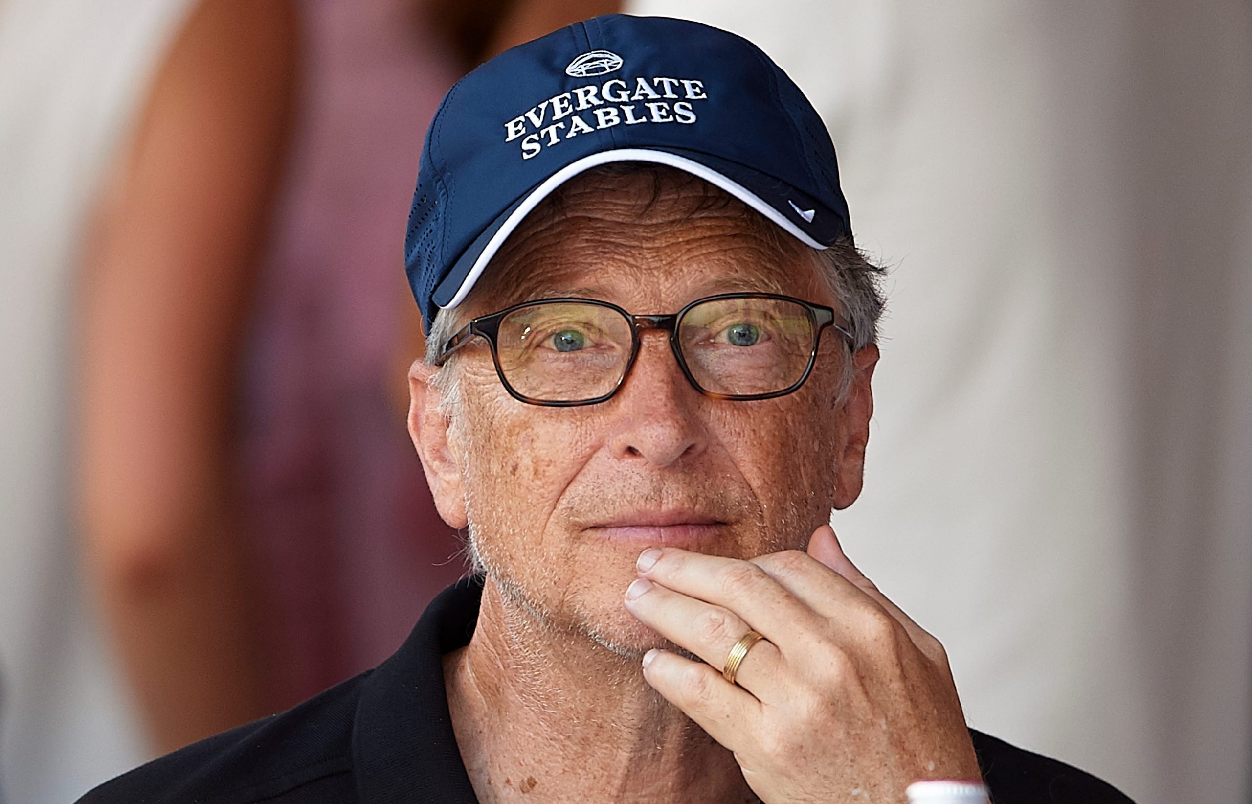 Bill Gates attends Global Champions Tour of Monaco at Port de Hercule on June 30, 2018 in Monte-Carlo, Monaco.