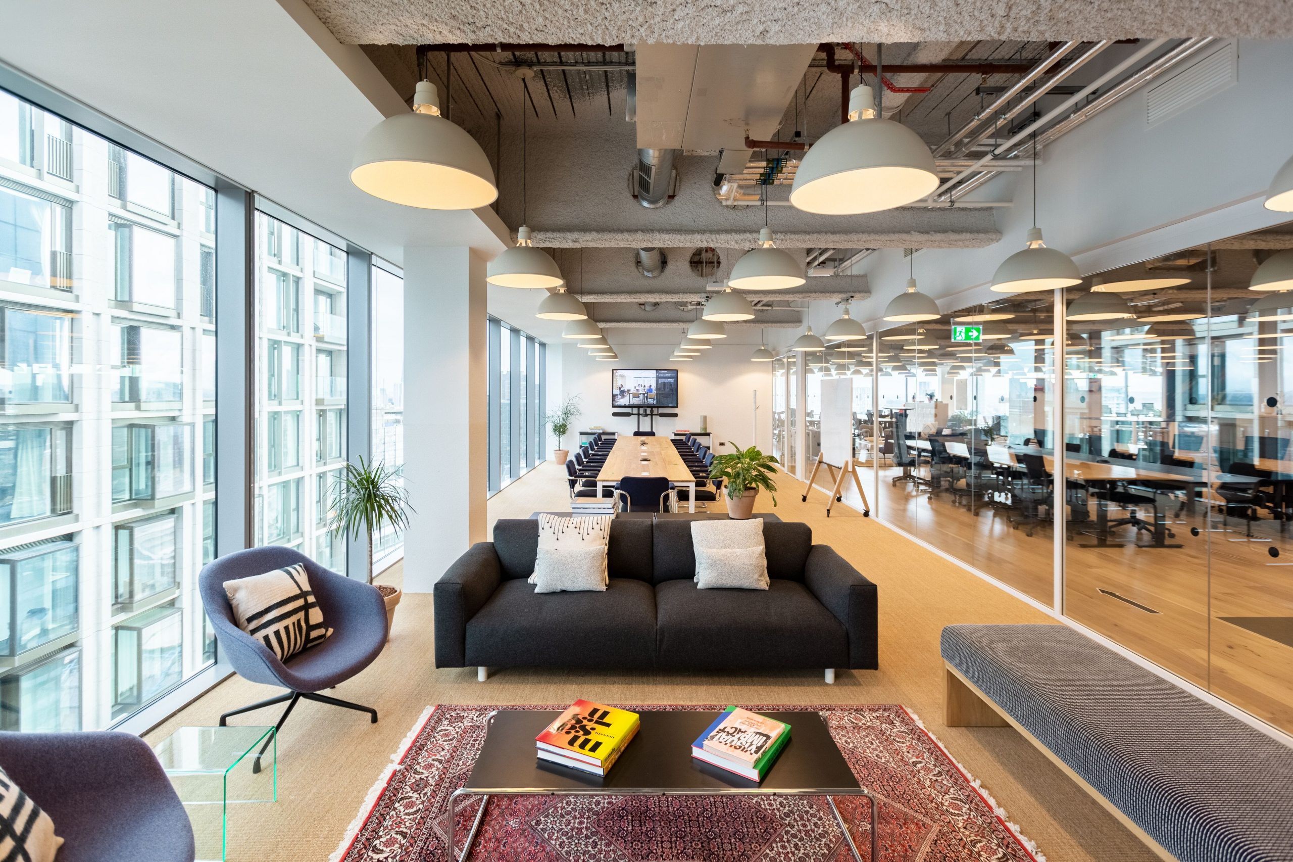 One of WeWork's collaboration hubs in London
