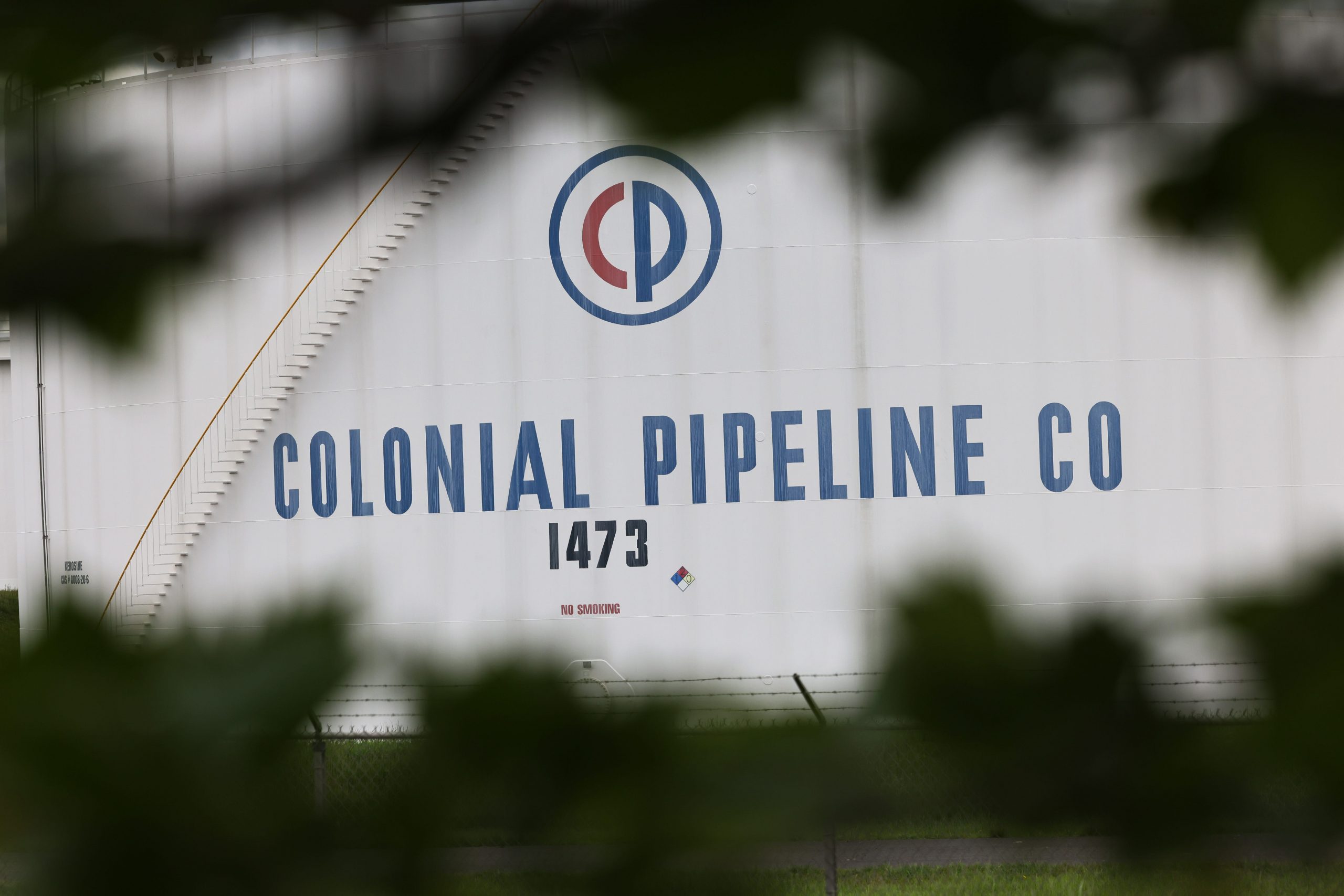 Fuel holding tanks are seen at Colonial Pipeline's Linden Junction Tank Farm on May 10, 2021 in Woodbridge, New Jersey. Alpharetta, Georgia-based Colonial Pipeline, which has the largest fuel pipeline, was forced to shut down its oil and gas pipeline system on Friday after a ransomware attack that has slowed down the transportation of oil in the eastern U.S. On Sunday, the federal government announced an emergency declaration that extends through June 8th and can be renewed. On Monday, the FBI confirmed that the cyberattack was carried out by DarkSide, a cybercrime gang believed to operate out of Russia.