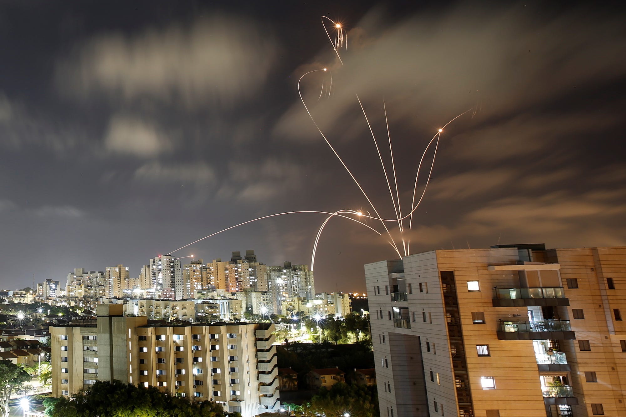 iron dome israel gaza palestine rockets