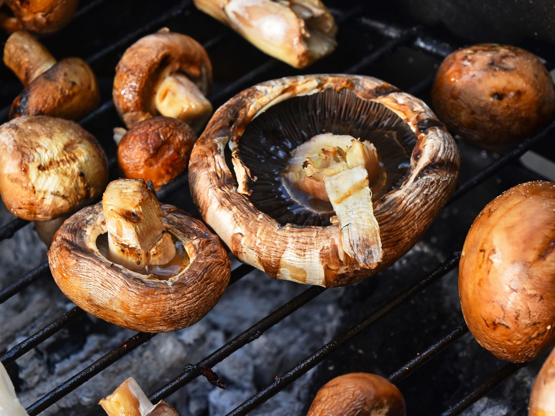 Grilled mushrooms