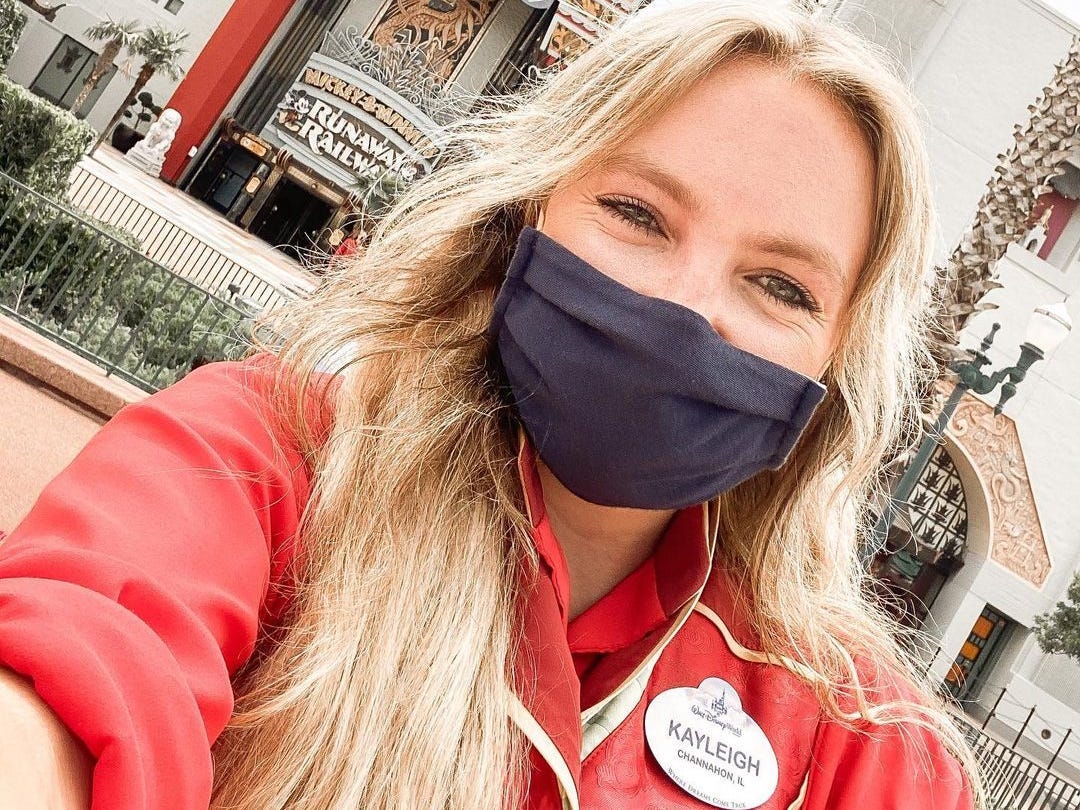 kayleigh working at mickey and minnies runaway railway