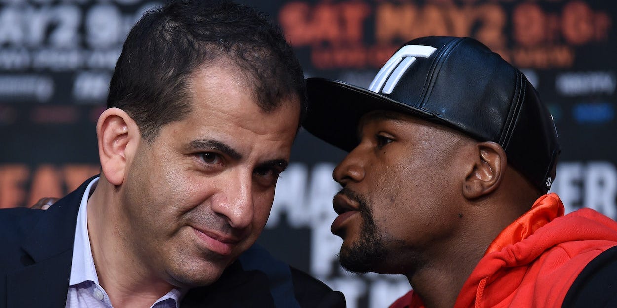 Stephen Espinoza and Floyd Mayweather