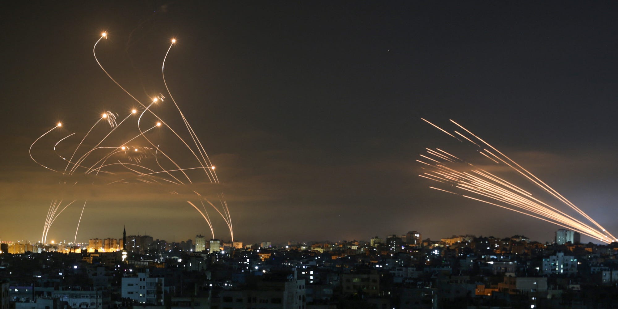 israel iron dome gaza rockets