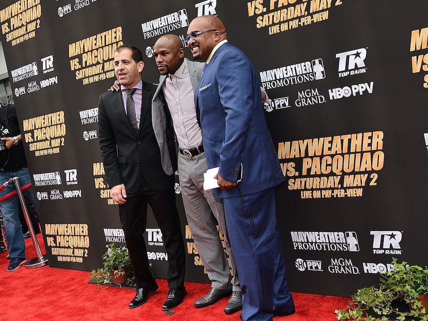 Stephen Espinoza, Floyd Mayweather, and Leonard Ellerbe