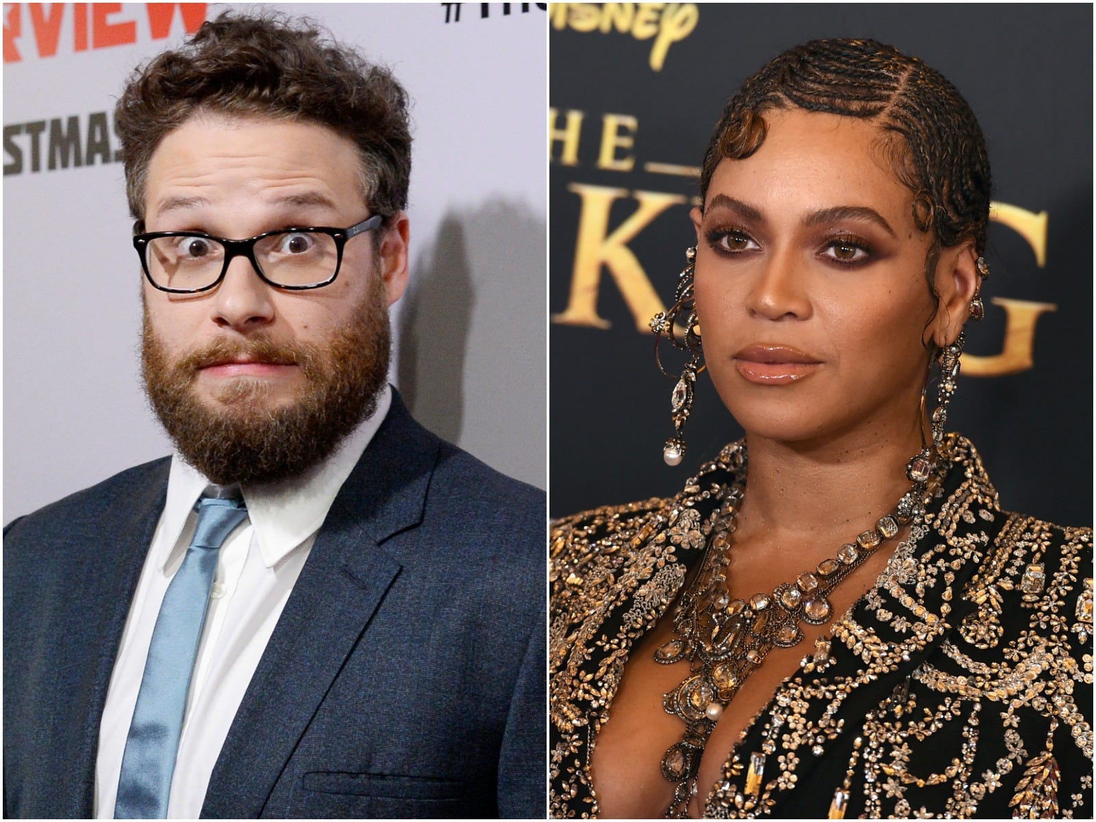 Seth Rogen and Beyonce