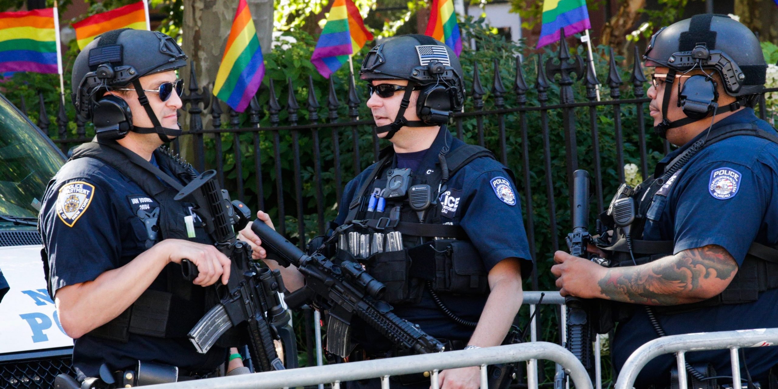 Police at New York City Pride event