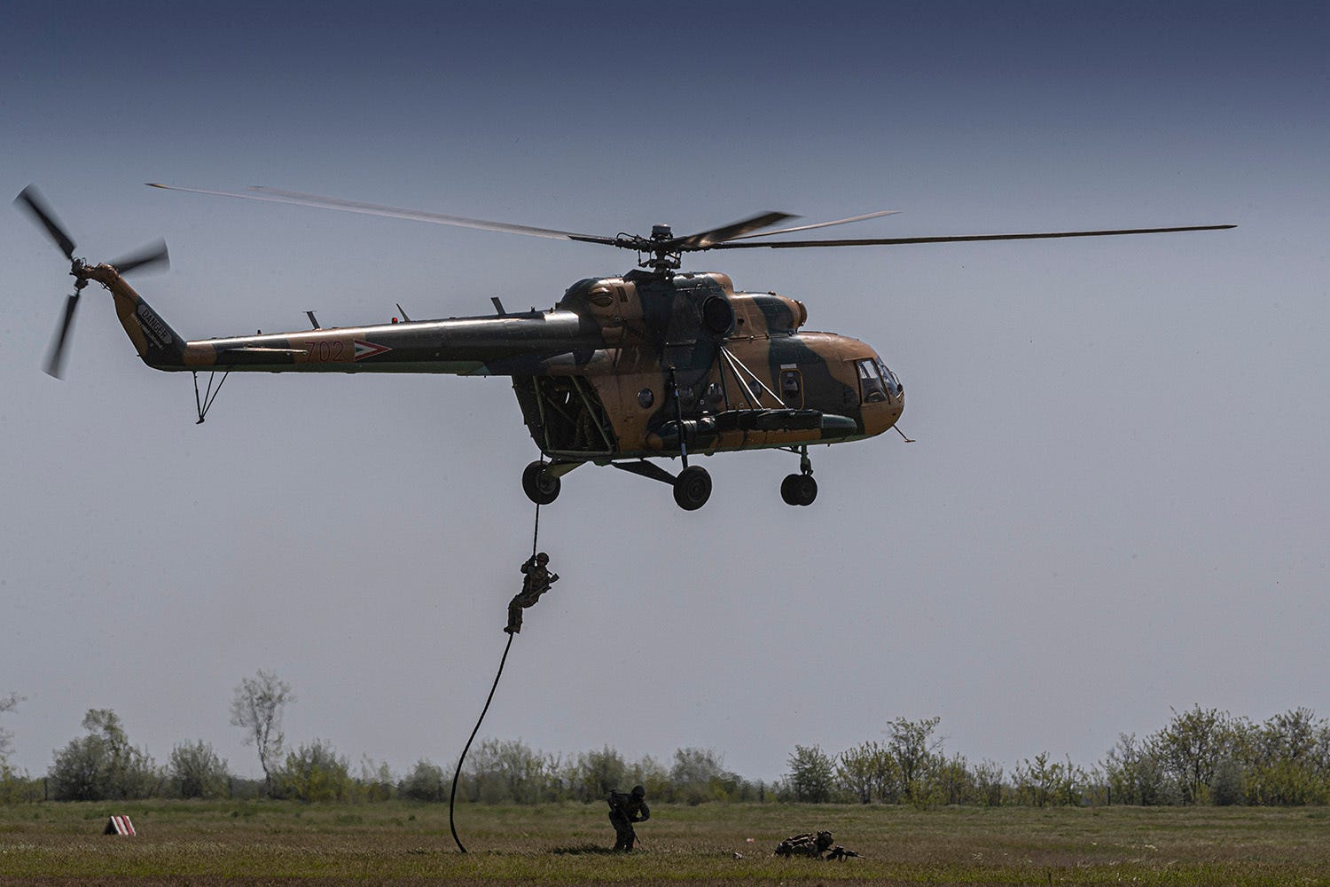 Special operations forces helicopter repel Hungary