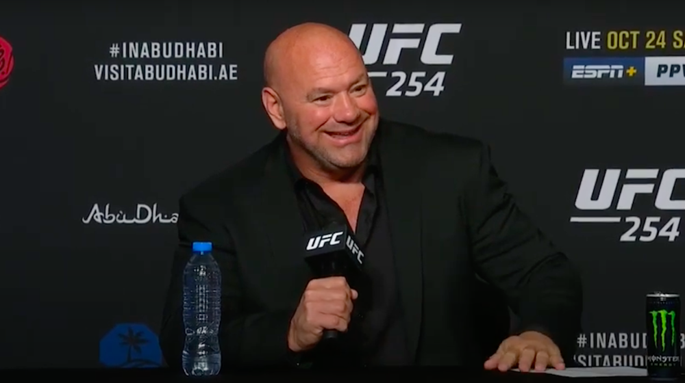 UFC boss Dana White at UFC 254